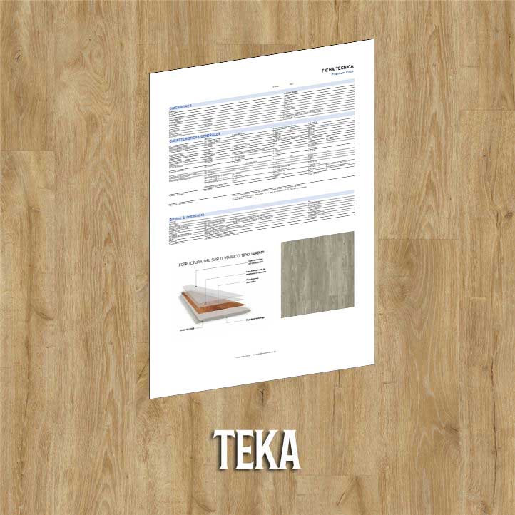 Vinyl teka flooring